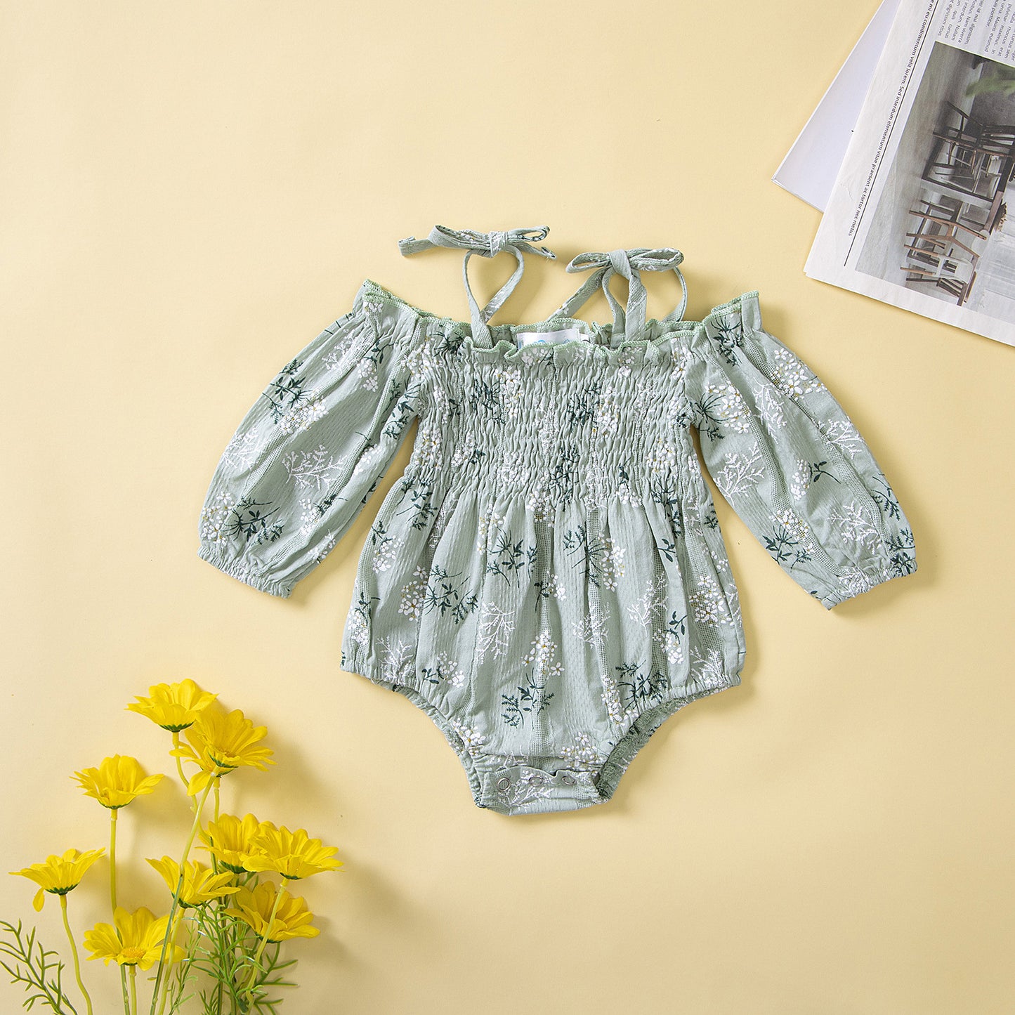 Cute Fashion Floral Sleeveless Jumpsuit