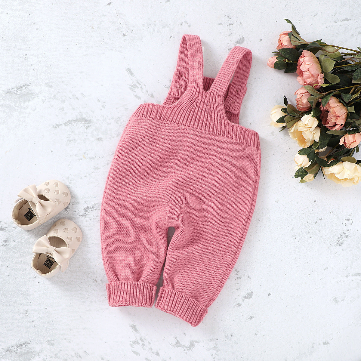 Timeless Knitted Dungaree Romper
