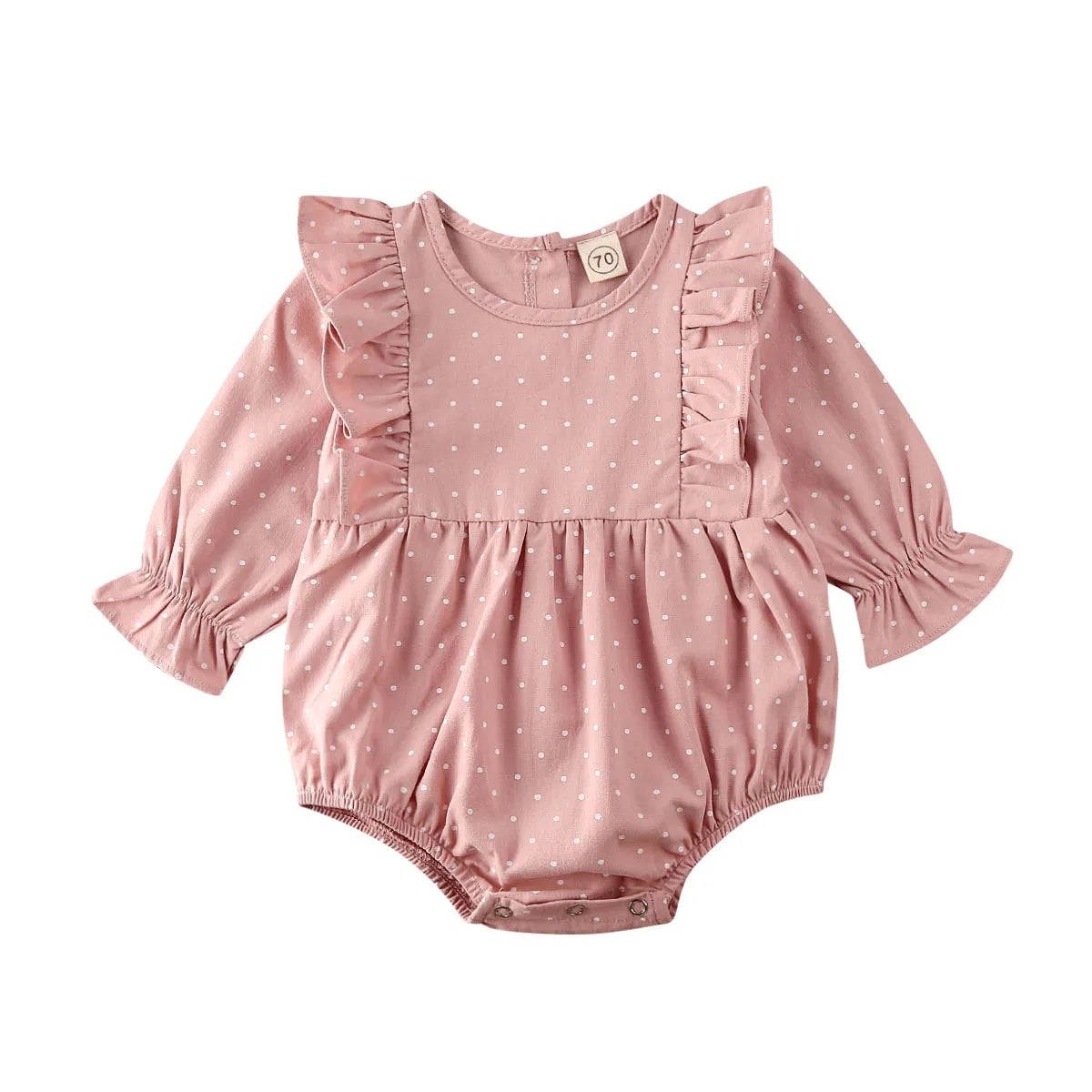 Polka Dot Ruffle Romper
