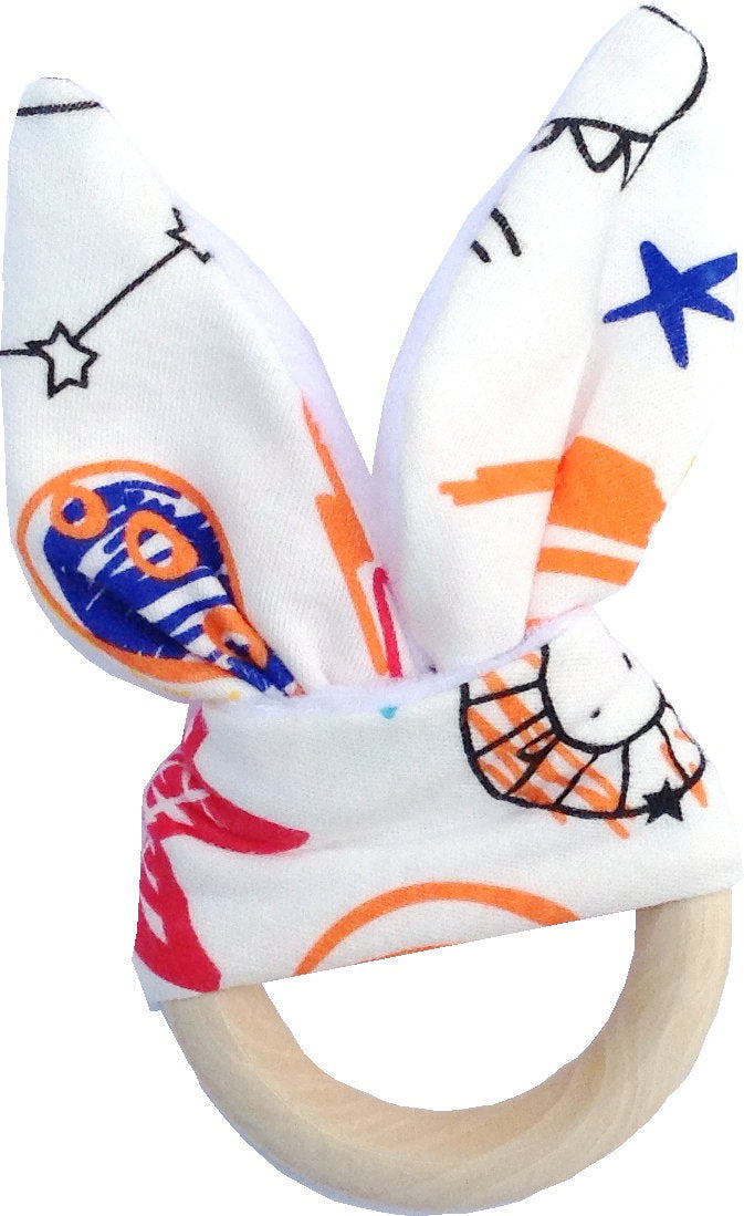 Organic Wood & Fabric Teether