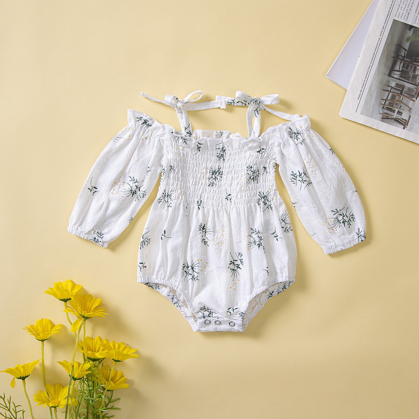 Cute Fashion Floral Sleeveless Jumpsuit