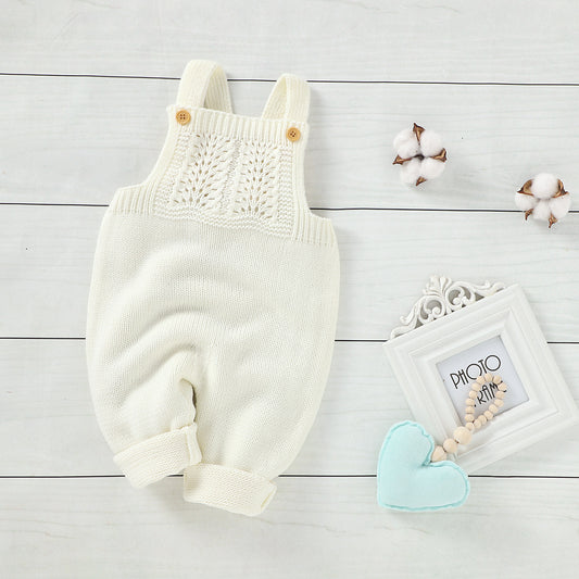 Timeless Knitted Dungaree Romper