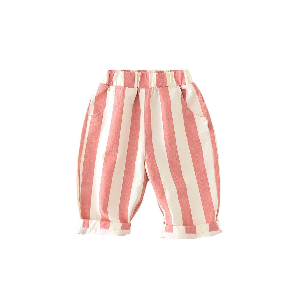 Candy Floss Stripe High Waisted Slouch Trousers